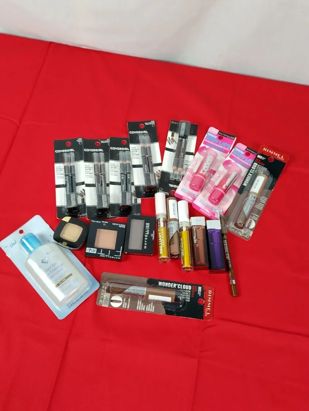 womens makeup Lot Loreal Çover Girl Maybelline Eyeliners Lip Baum Eye Shadow